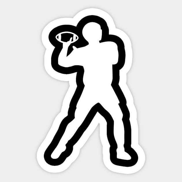 Football player Sticker by Designzz